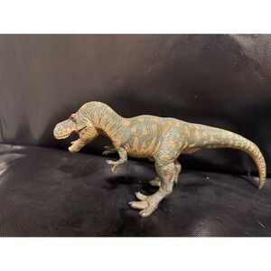 Dinosaur T REX Figure Toy Green Brown Detailed Realistic Roaring